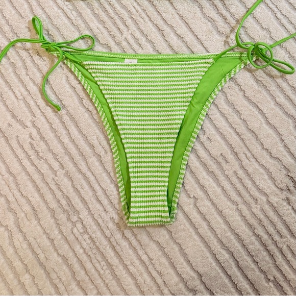 Aerie Green & White Striped Swim Set | NWOT - Picture 6 of 10